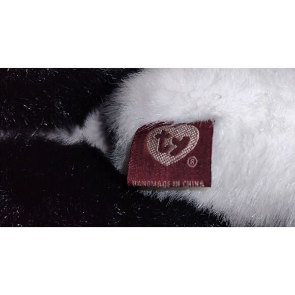 TY 1993 Attic Treasures Collection - Checkers, "King Me!" Jointed Panda Bear. Ap - Picture 4 of 4